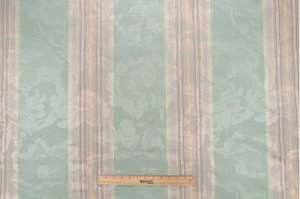 Fonthill Damasco Imberline Upholstery Fabric in Green for Scalamandre