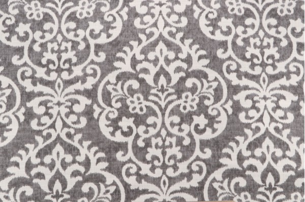 Jennifer Adams Salisbury Printed Cotton Blend Drapery Fabric in 9-Graphite for Covington