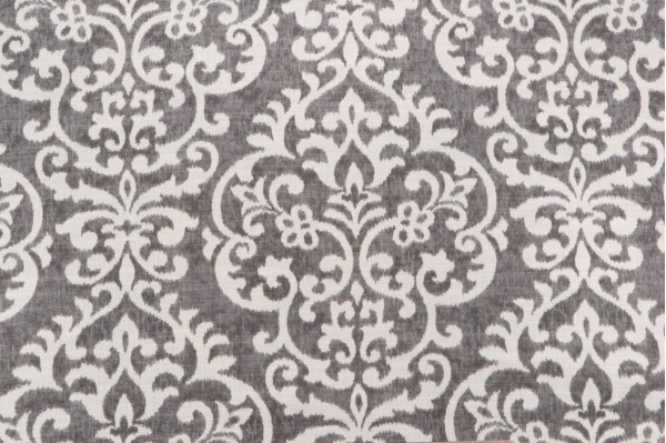 Jennifer Adams Salisbury Printed Cotton Blend Drapery Fabric in 9-Graphite for Covington