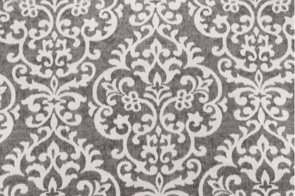 Jennifer Adams Salisbury Printed Cotton Blend Drapery Fabric in 9-Graphite for Covington