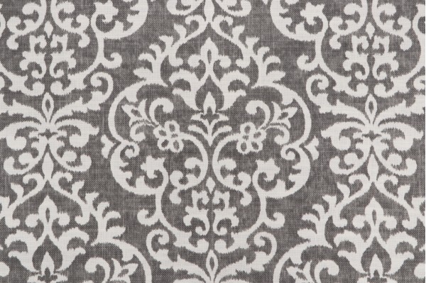 Jennifer Adams Salisbury Printed Cotton Blend Drapery Fabric in 9-Graphite
