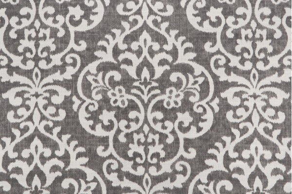 Jennifer Adams Salisbury Printed Cotton Blend Drapery Fabric in 9-Graphite