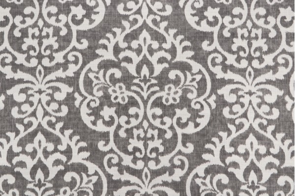 Jennifer Adams Salisbury Printed Cotton Blend Drapery Fabric in 9-Graphite