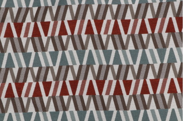 Phifer Geobella Woven Olefin Outdoor Fabric in Crimson/Multi