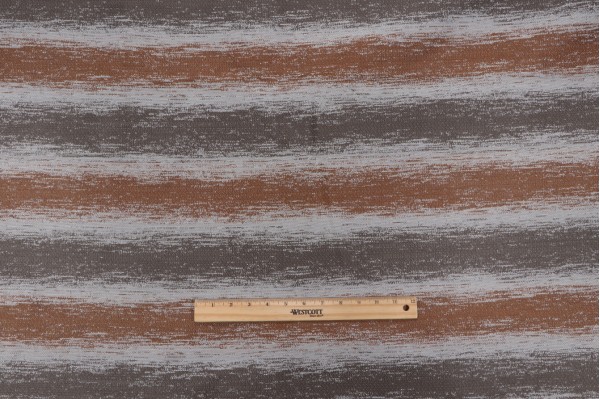 Phifer Geobella Stripe Woven Olefin Outdoor Fabric in Rust