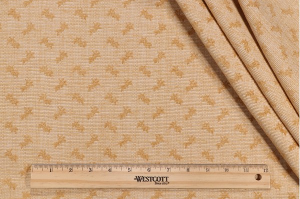 Click for 1.63 Yards Scalamandre La Perrone Leaf Woven Chenille Upholstery Fabric in Beige Scalamandre La Perrone Leaf Woven Chenille Upholstery Fabric in Beige