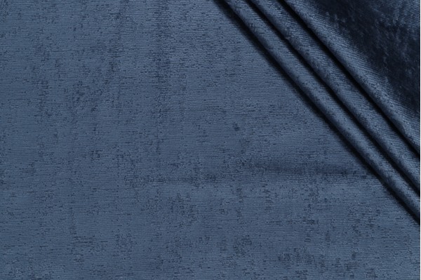 Barker Woven Chenille Upholstery Fabric in Blue