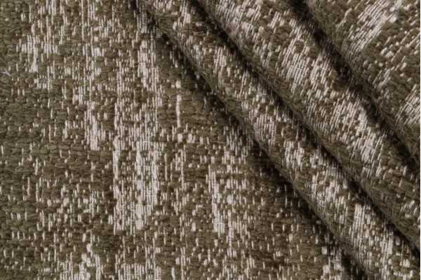 Hanson Woven Chenille Upholstery Fabric in Moss