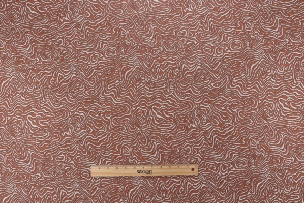 Phifer Geobella Squiggle Woven Olefin Outdoor Fabric in Suntan