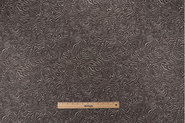 Phifer Geobella Squiggle Woven Olefin Outdoor Fabric in Pewter