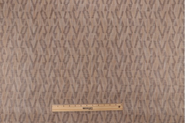 Phifertex Fretwork Jacquard Woven Vinyl Mesh Sling Chair Outdoor Fabric in Sand Dune