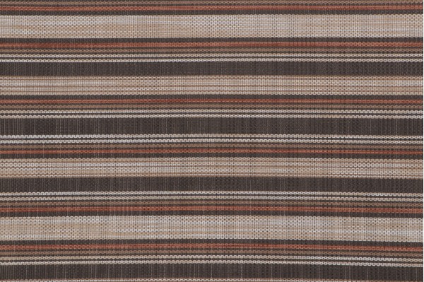 Phifertex Stripe Woven Vinyl Mesh Sling Chair Outdoor Fabric in Canyon