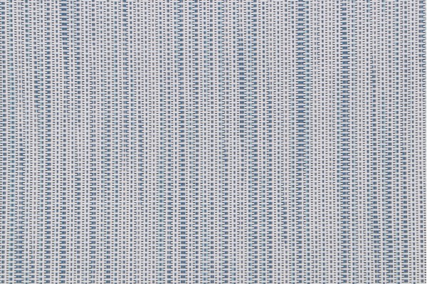 Phifertex Stripe Woven Vinyl Mesh Sling Chair Outdoor Fabric in Sky Blue