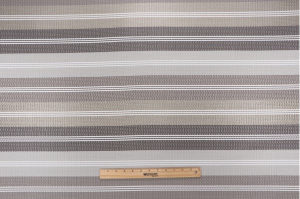 Phifertex Stripe Woven Vinyl Mesh Sling Chair Outdoor Fabric in Stone