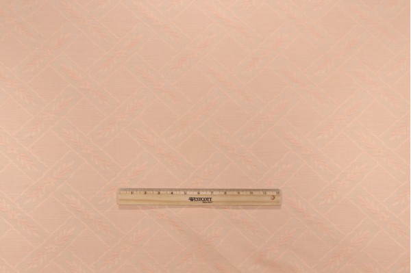 Grey Watkins Vasse Matelasse Upholstery Fabric in Peach for Scalamandre