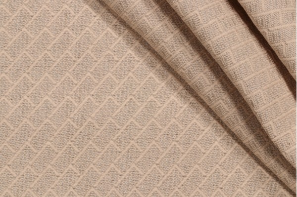 Grey Watkins A Neutral Feelings Woven Upholstery Fabric in Natural/Ivory for Scalamandre