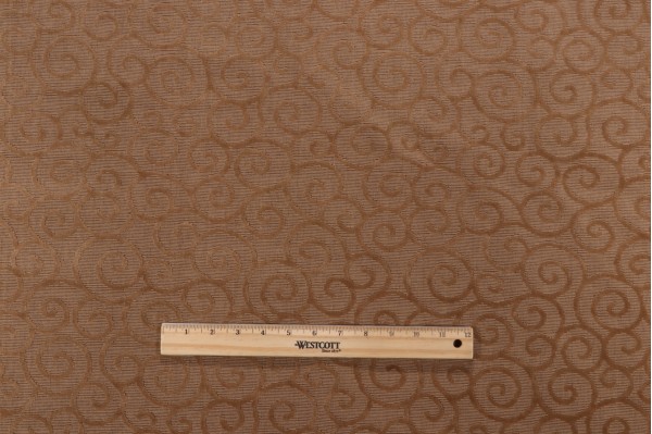Grey Watkins Arabesque Groispoint Velvet Upholstery Fabric in Tan for Scalamandre