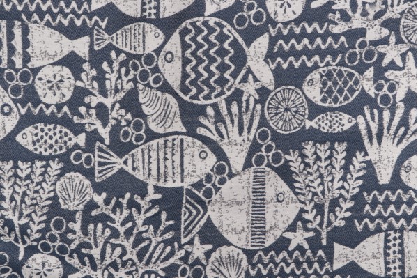 Covington Aquarium Woven Outdoor Fabric in 598-Nautical
