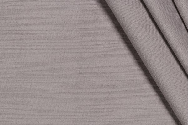 1 Yard Emilia Velveteen Upholstery Fabric in Pearl Grey