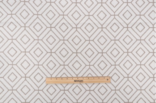 Galway Woven Chenille Upholstery Fabric in Stone