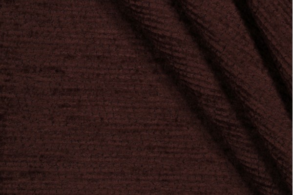 Scalamandre Stripe Woven Chenille Upholstery Fabric in Chocolate