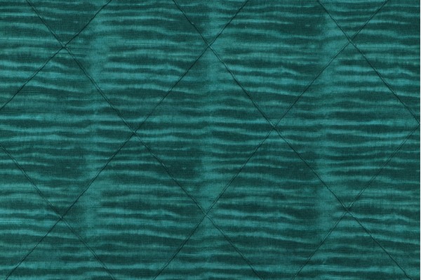 PK Lifestyles Tie-Dye Tuck Printed Pintuck Cotton Drapery Fabric in Juniper