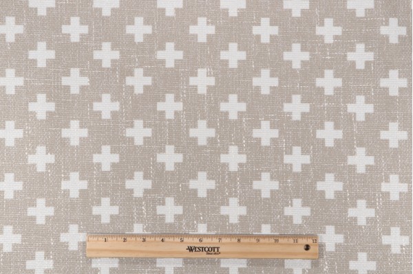 Novogratz Umbria Printed Chenille Decorator Fabric in Biscotti