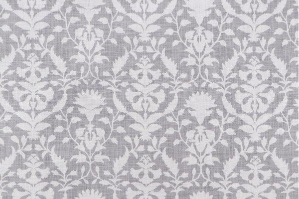 PK Lifestyles Peacefulness Printed Cotton Drapery Fabric in Sterling