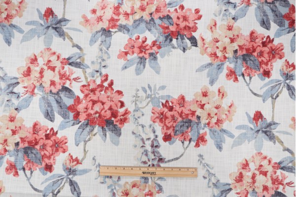 PK Lifestyles Elsa Printed Cotton Drapery Fabric in Indienne