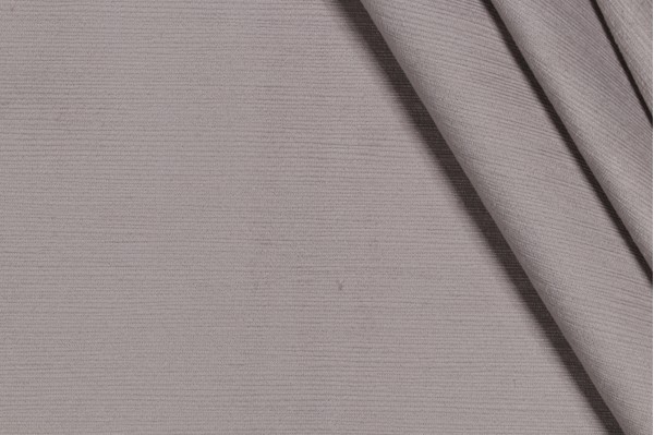 1 Yard Emilia Velveteen Upholstery Fabric in Pearl Grey