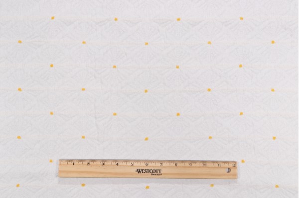 Scalamandre Mosaic Matelasse Upholstery Fabric in Sunshine