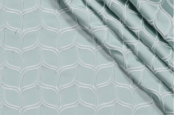 Click for 8.75 Yards Covington Unbeleafable Embroidered Decorator Fabric in 215-Seaspray Covington Unbeleafable Embroidered Decorator Fabric in 215-Seaspray