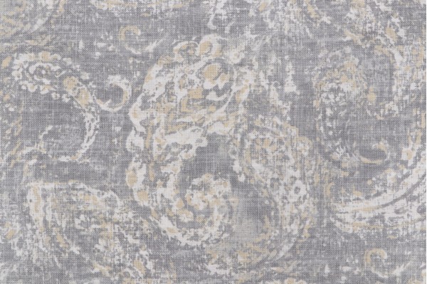 Covington Tear Drops Printed Cotton Blend Drapery Fabric in 90-Silver