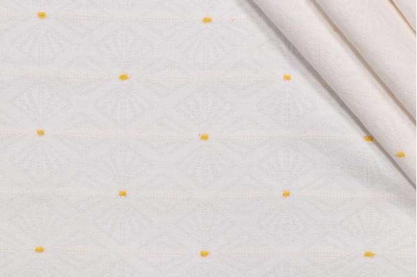 Scalamandre Mosaic Matelasse Upholstery Fabric in Sunshine