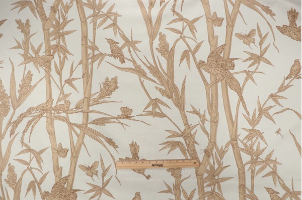 Scalamandre Chinese Bamboo Hand-Printed Drapery Fabric