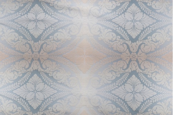 Scalamandre Bonaparte Silk Damask Decorator Fabric in Beige Sky