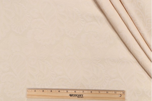 Scalamandre Cintia Matelasse Upholstery Fabric in Beige