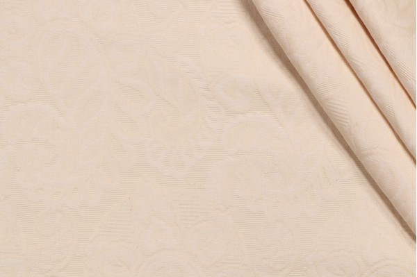 Scalamandre Cintia Matelasse Upholstery Fabric in Beige