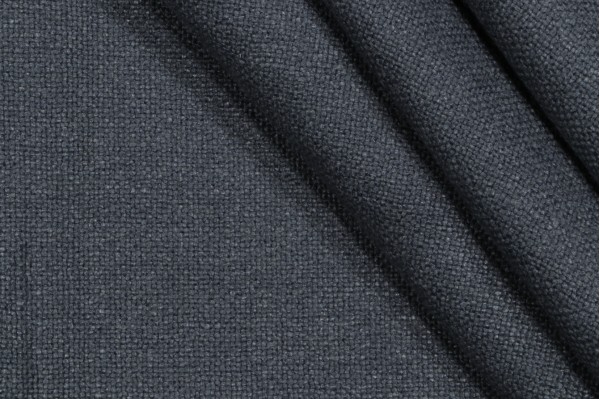 Lala Woven Linen Upholstery Fabric in Denim