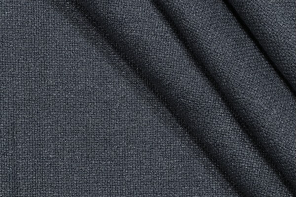 Lala Woven Linen Upholstery Fabric in Denim
