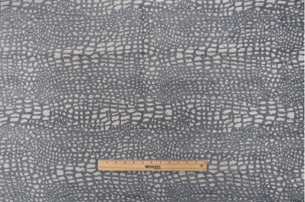 Esther Woven Chenille Upholstery Fabric in Gray