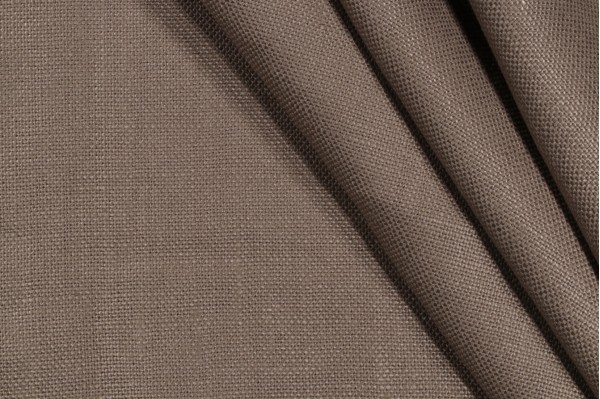 Abbo Woven Linen Upholstery Fabric in Granite