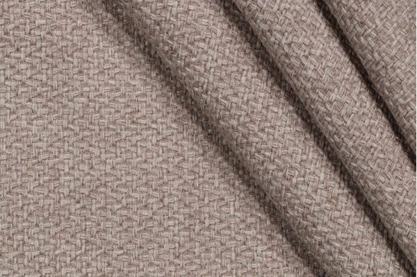 Aweigh Woven Linen Upholstery Fabric in Stone