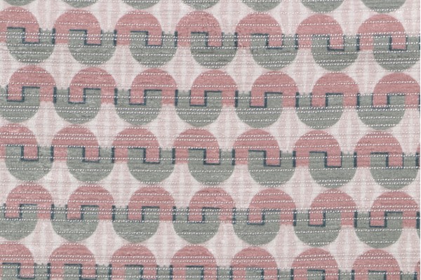 Stef Printed Upholstery Fabric in Blush