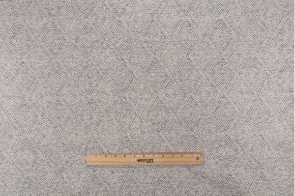 Diamond Woven Upholstery Fabric in Slate Blue
