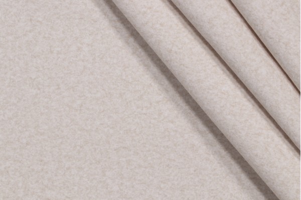 Dottie Felt Backed Velveteen Upholstery Fabric in Cream