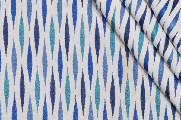 Click for 4 Yards Scalamandre Cascade Embroidered Drapery Fabric in Marine Scalamandre Cascade Embroidered Drapery Fabric in Marine
