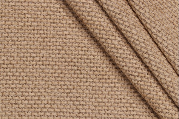 Scalamandre Bar Harbor Woven Chenille Upholstery Fabric in Straw
