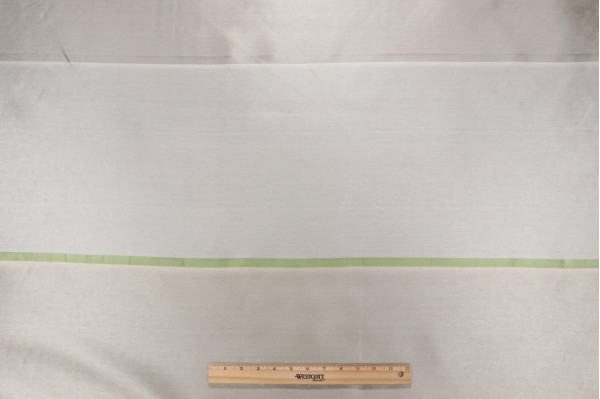 Grey Watkins Dorabella Sheer Silk Drapery Fabric in Jade for Scalamandre