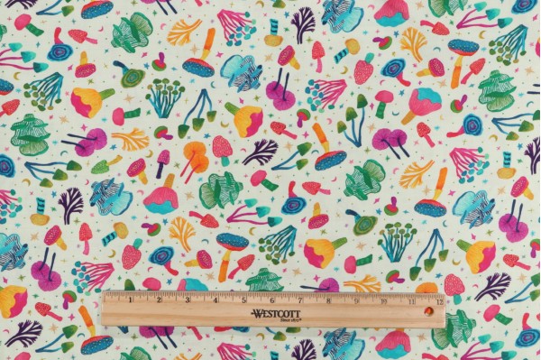 Subhashini Narayanan Garden Lights ANAD-22558-127 Printed Cotton Craft Fabric in Cornsilk for Robert Kaufman 